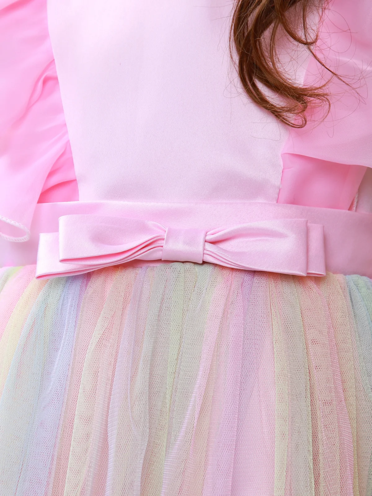 Princess Dream Rainbow Ruffle Tulle Dress - Image 3