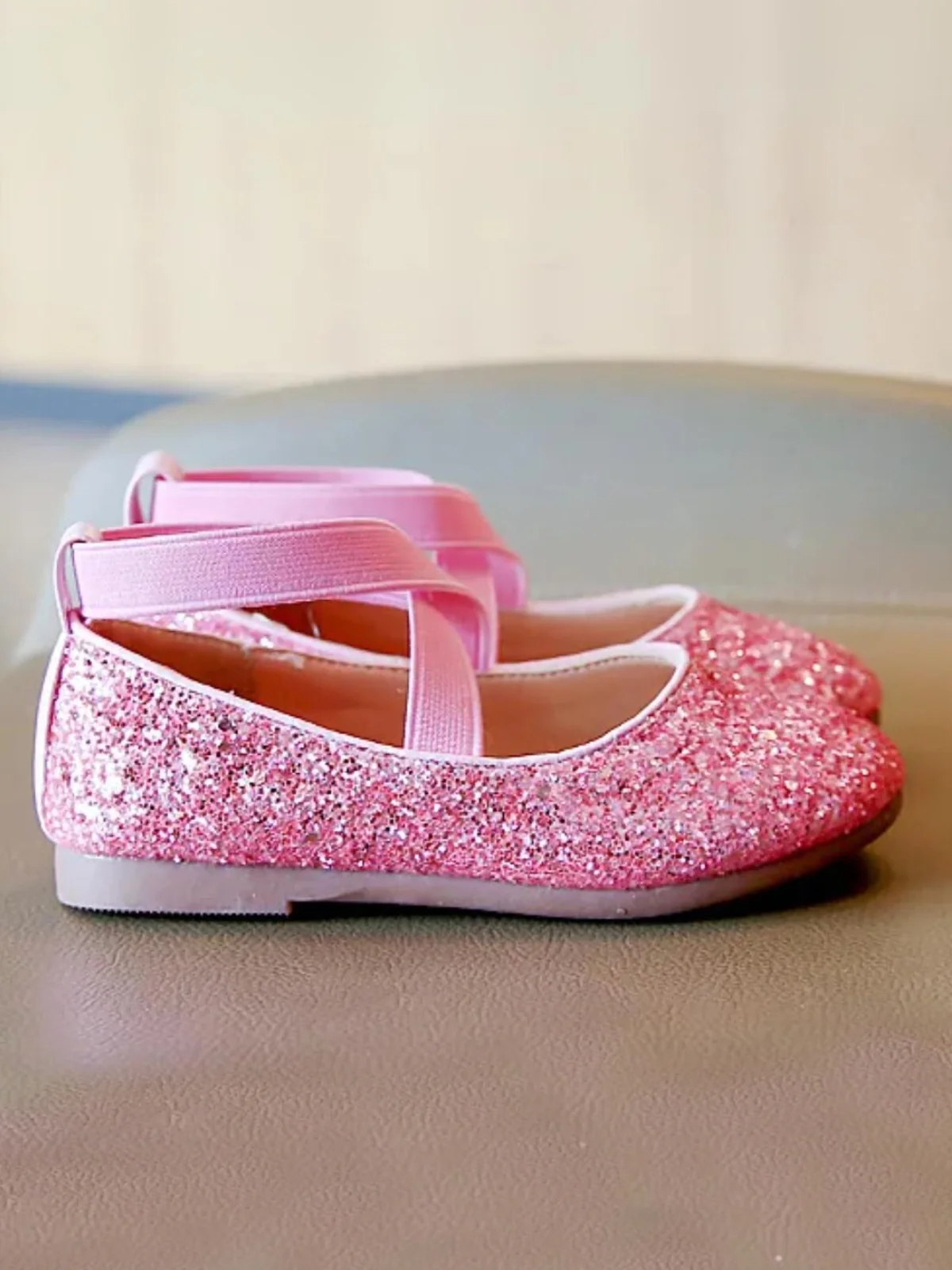 Princess Glitter Sparkling Mary Jane Flats by Liv and Mia - Image 2