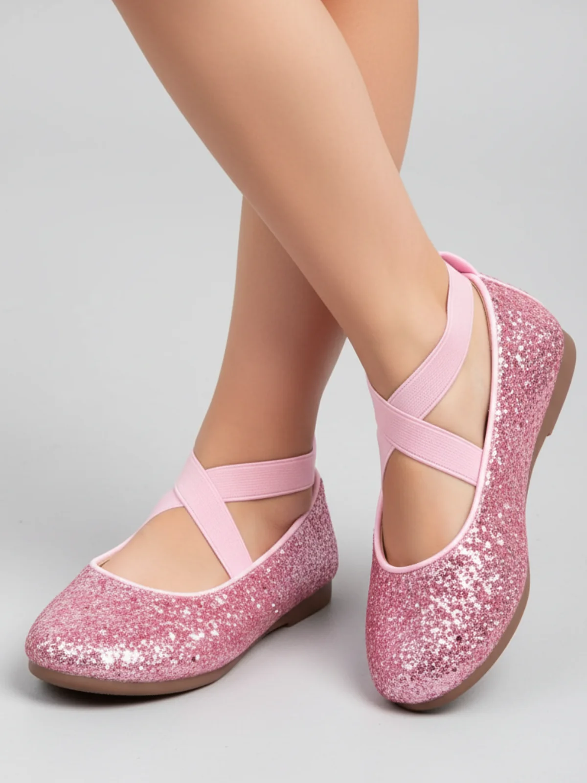 Princess Glitter Sparkling Mary Jane Flats by Liv and Mia - Image 3