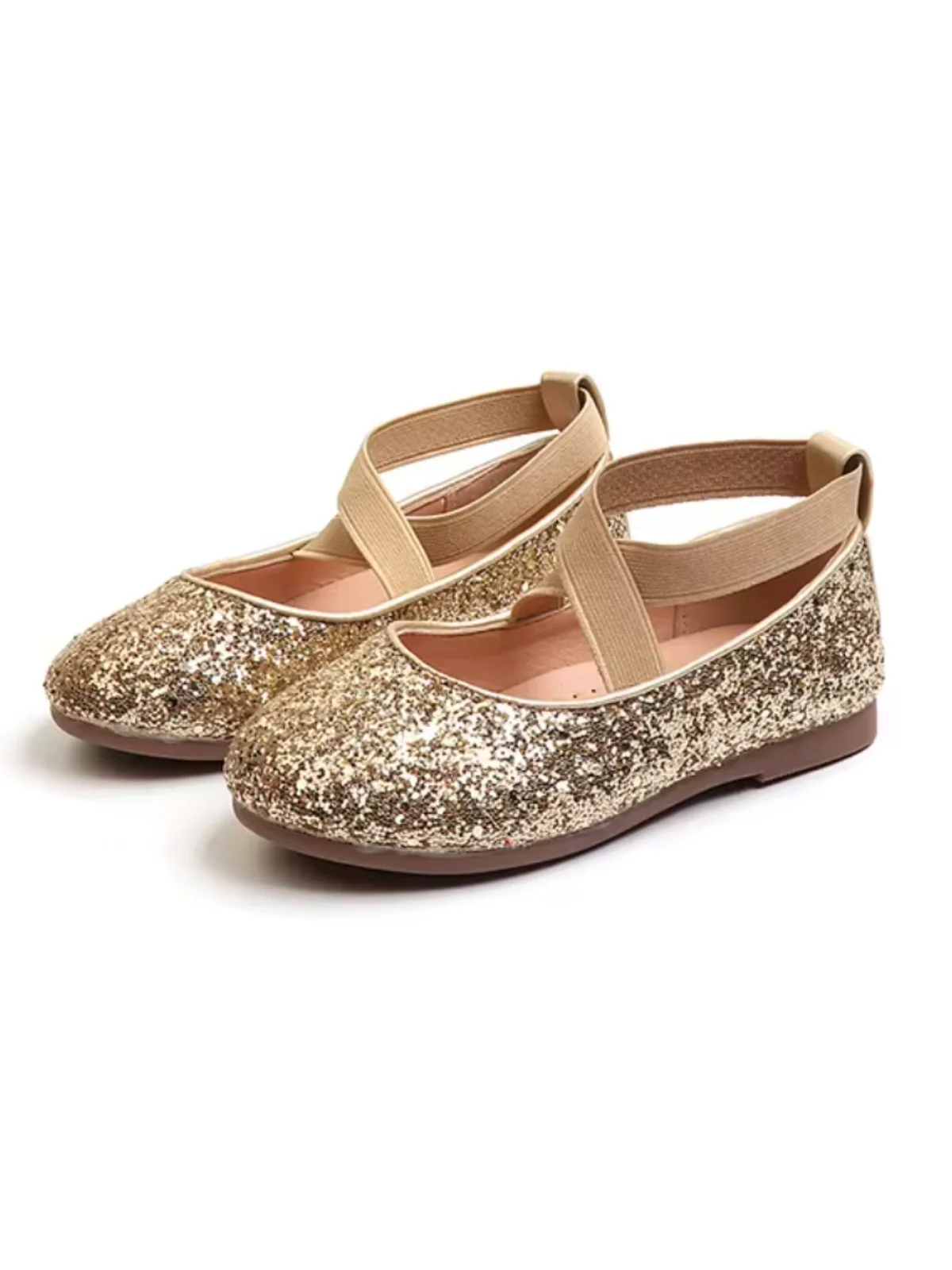 Princess Glitter Sparkling Mary Jane Flats by Liv and Mia - Image 5