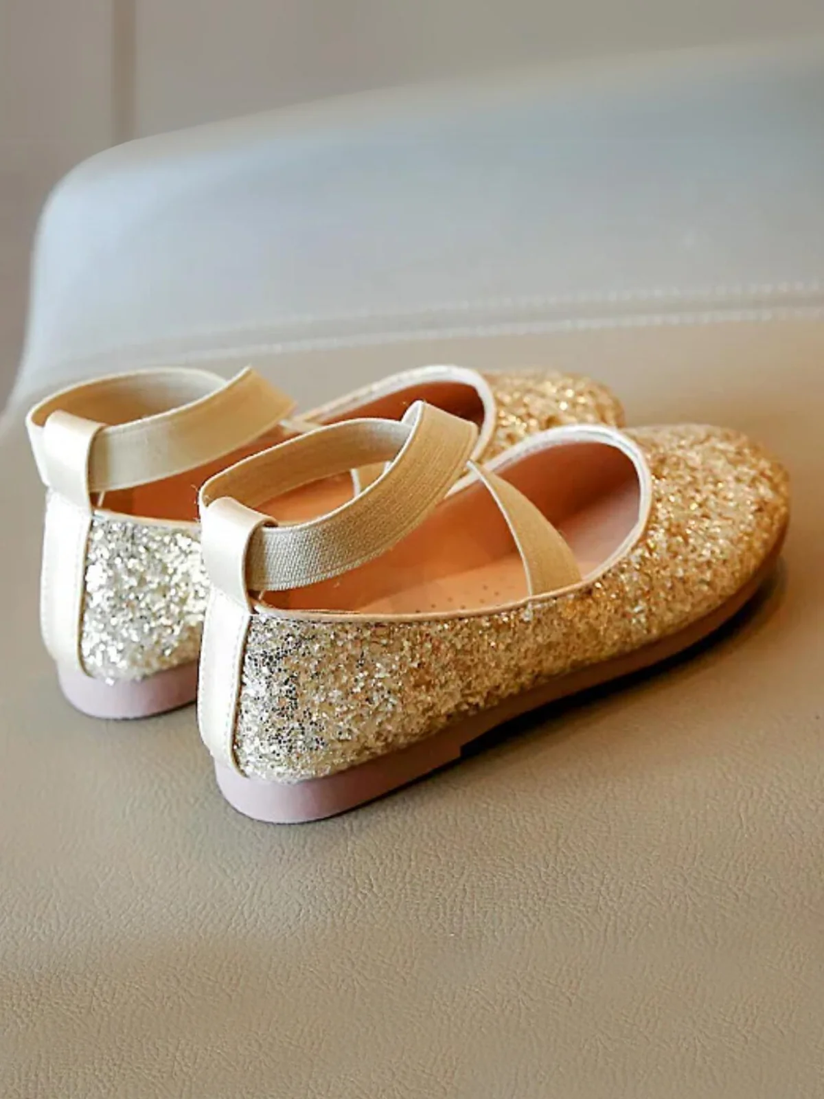Princess Glitter Sparkling Mary Jane Flats by Liv and Mia - Image 6