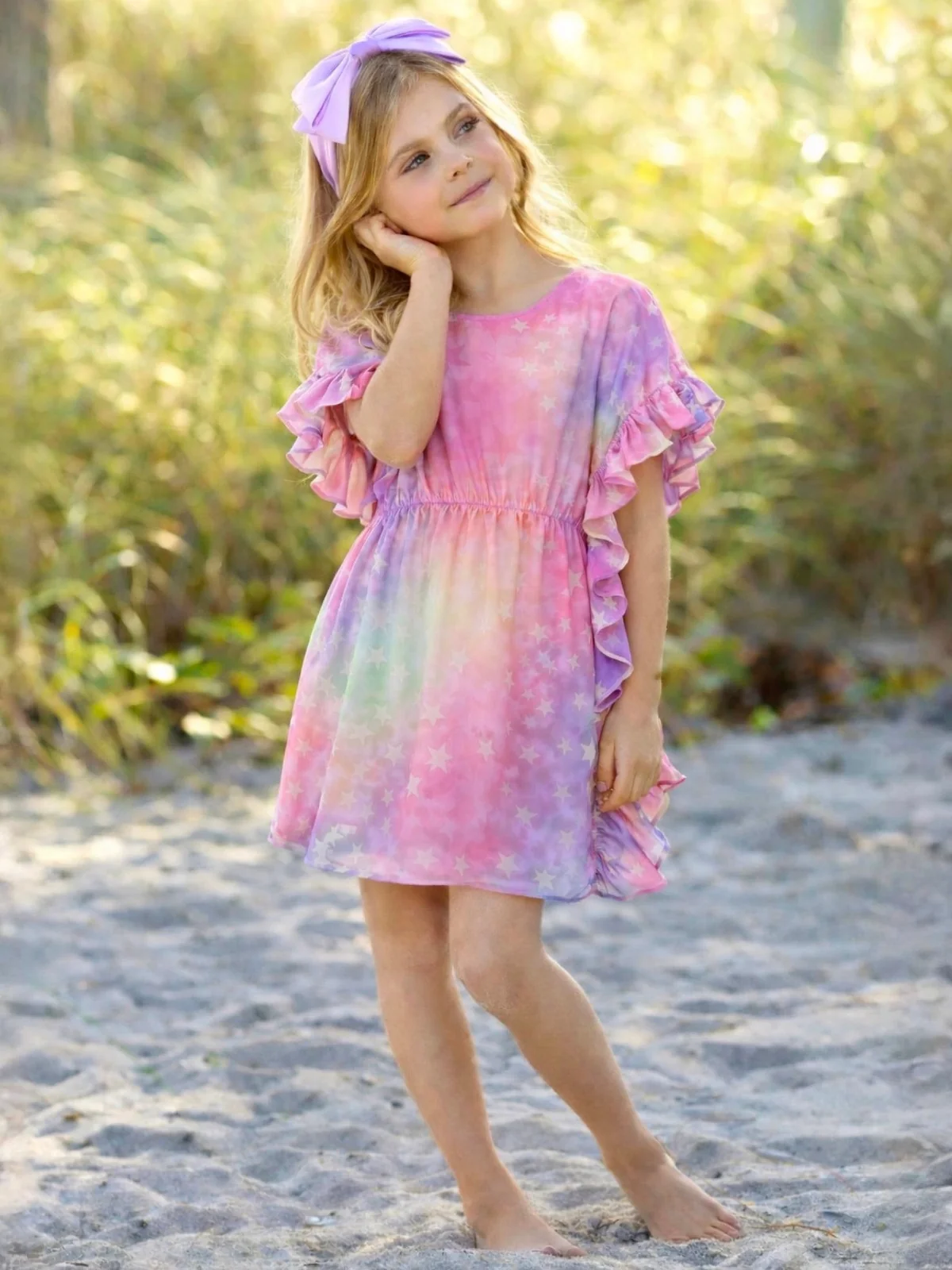 Rainbow Dream Star Print Cover Up - Image 3