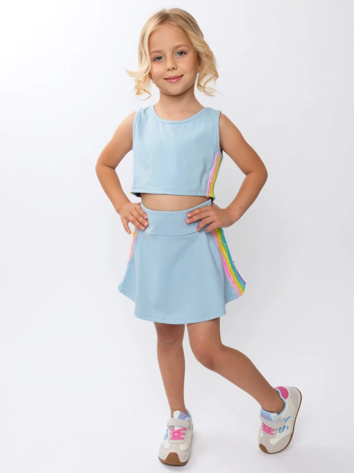 Rainbow Rush Athletic Skort Set - Image 5