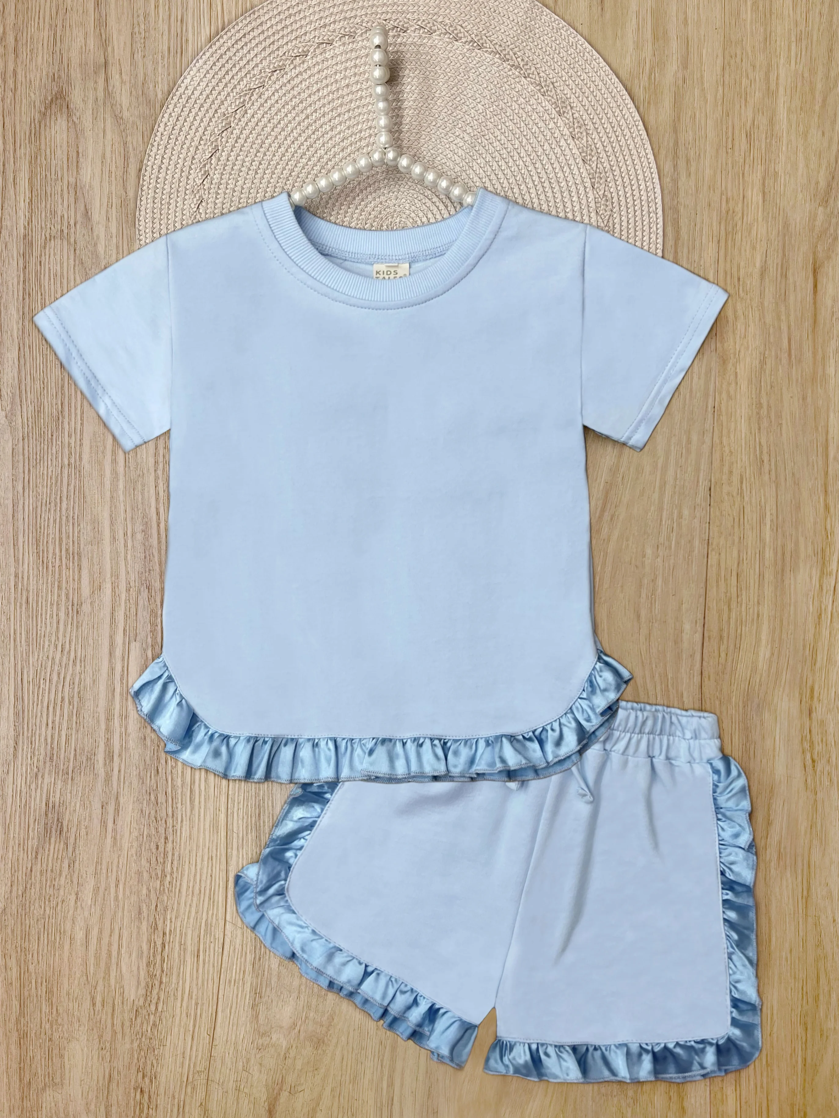 Ruffle Charm Tee & Short Lounge Set - Image 6
