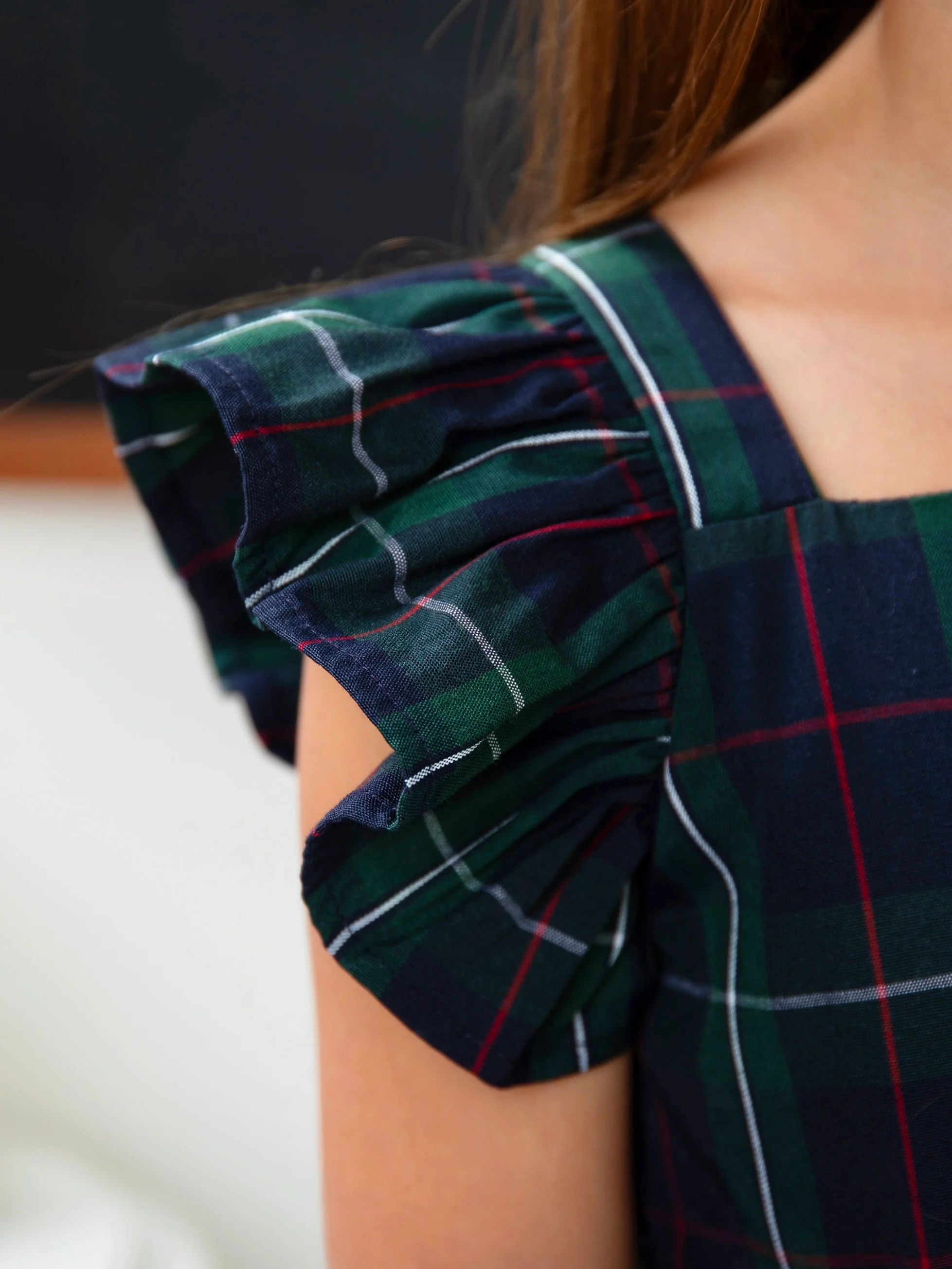 Scholarly Chic Plaid Bow Dress - Image 6