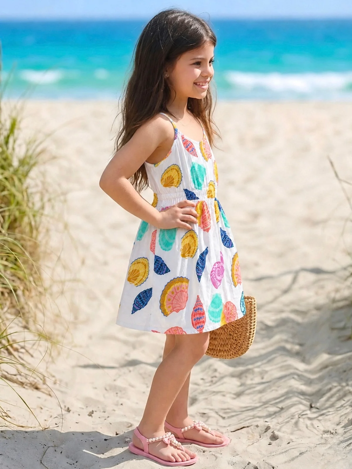Sunshine Shells Colorful Cotton Sundress - Image 6