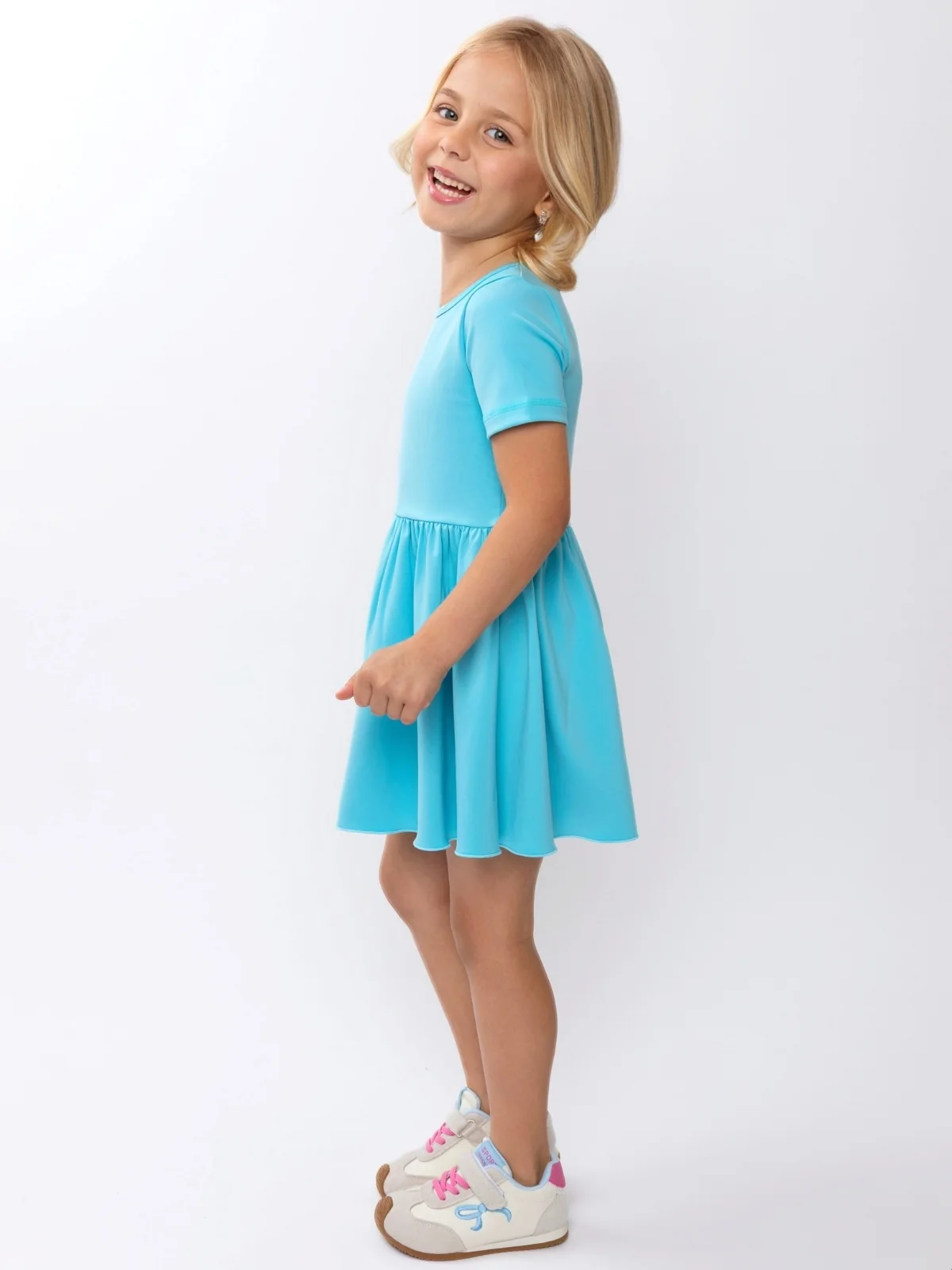 Sky Breeze Active Twirl Dress & Biker Short Set - Image 5