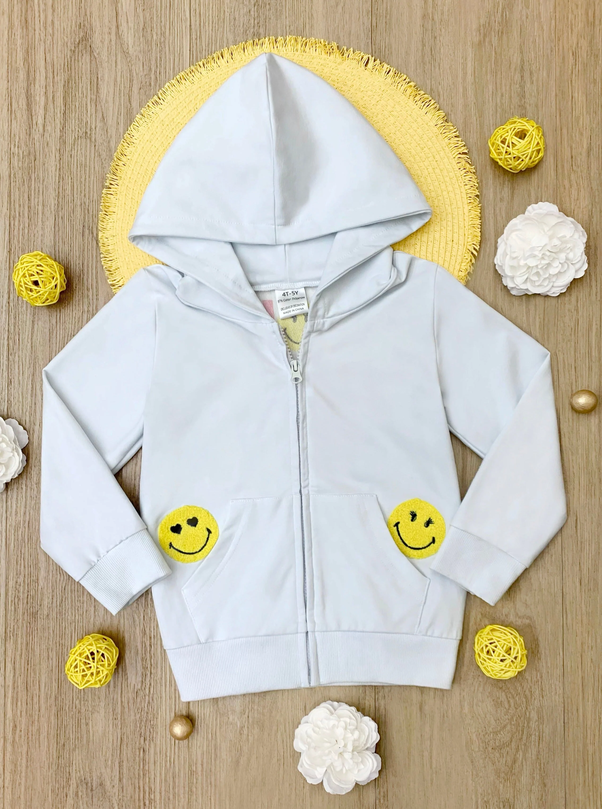 SmileyWorld Bold, Bright, Brave Zip-Up Hoodie - Image 5