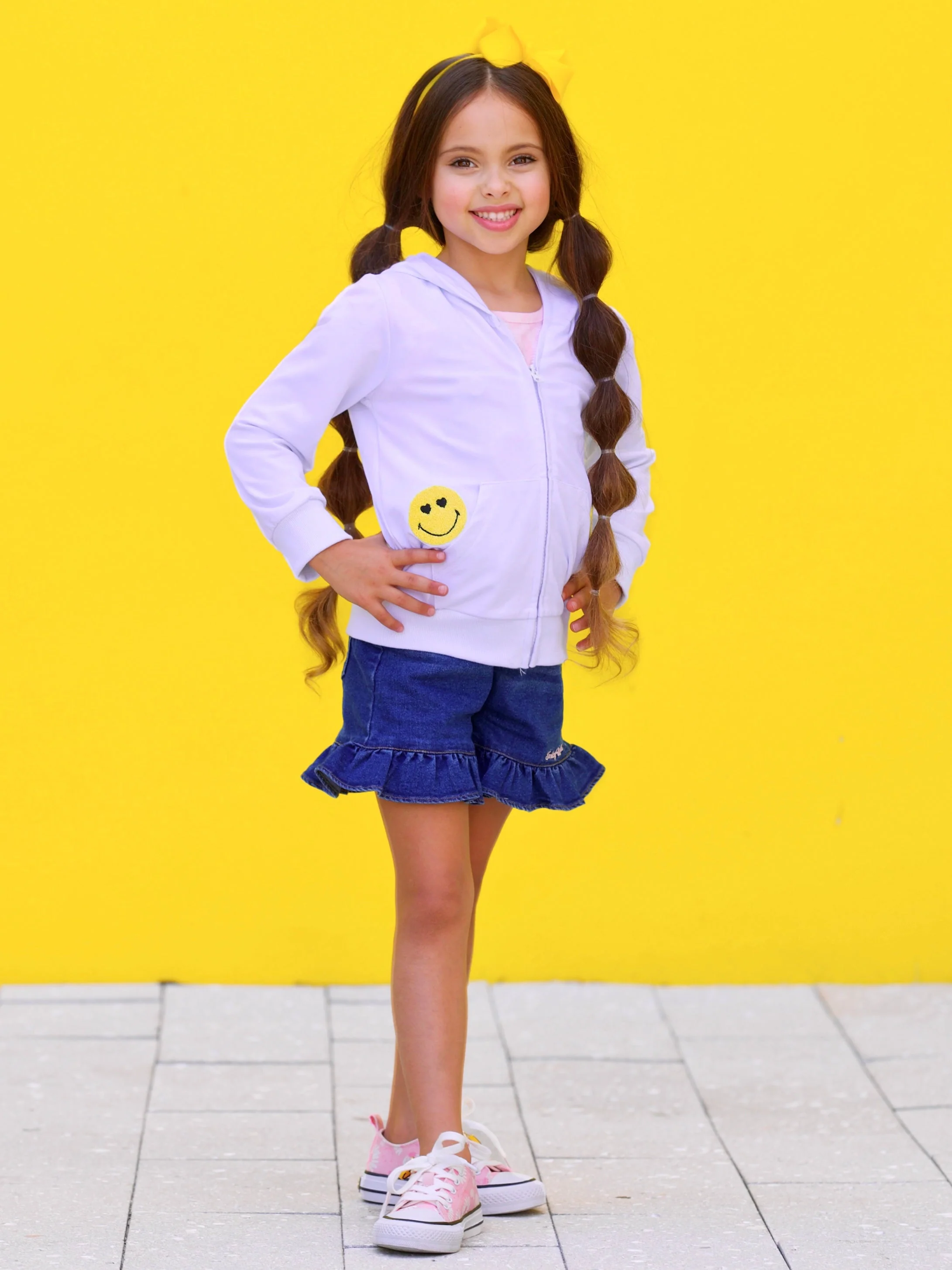 SmileyWorld Bold, Bright, Brave Zip-Up Hoodie - Image 8