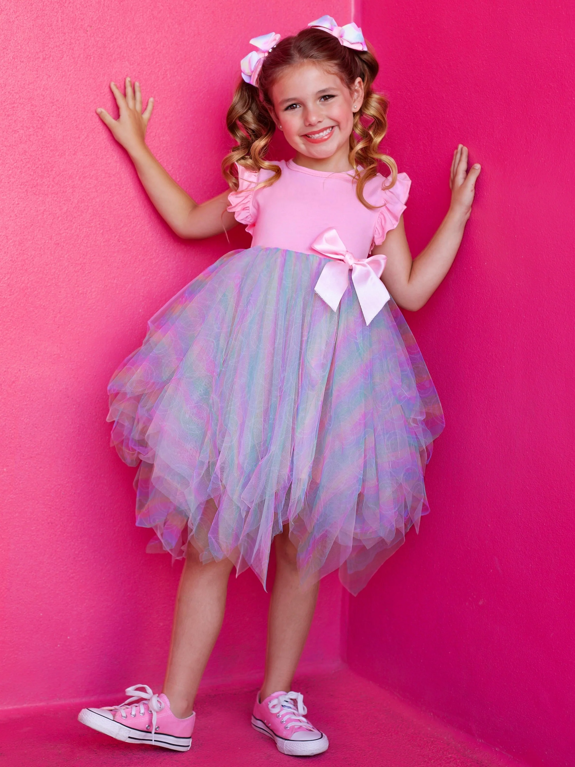 SmileyWorld Rainbow Smiley Tutu Dress - Image 3
