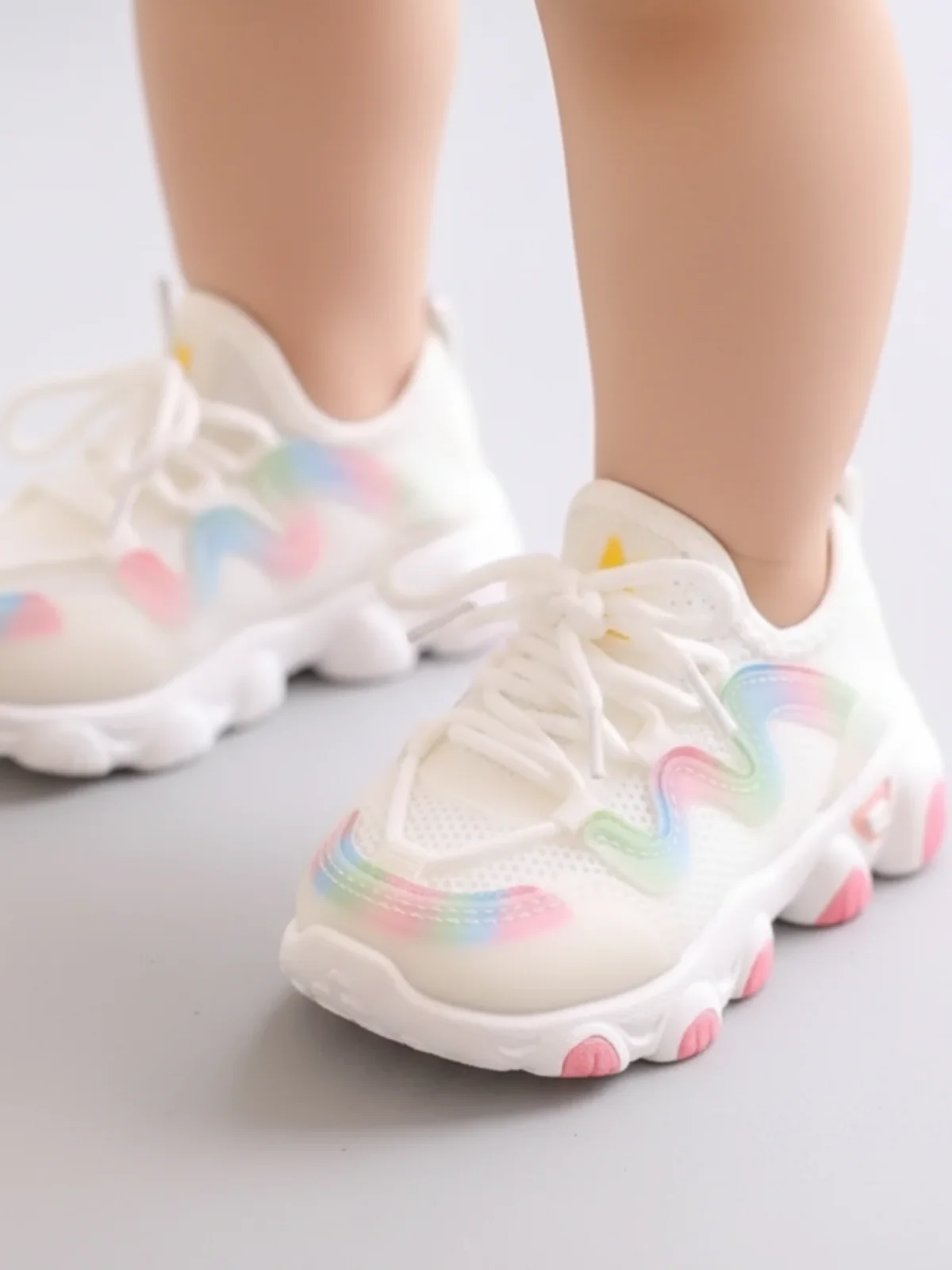 Girls Trendy Wavy Sole Sneakers by Liv and Mia - Image 6