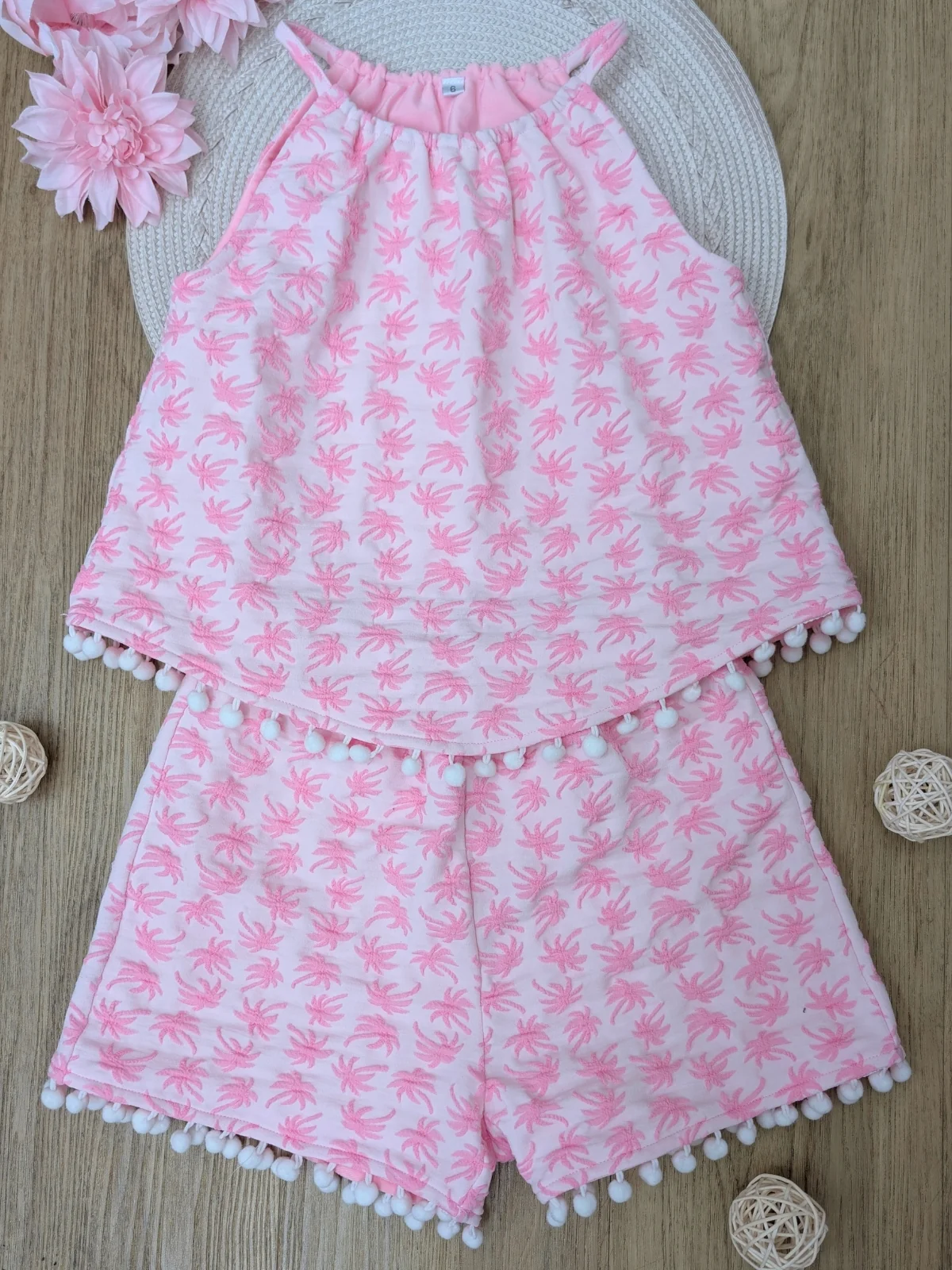 Sunny Daze Pom-Pom Tank and Short Set - Image 4