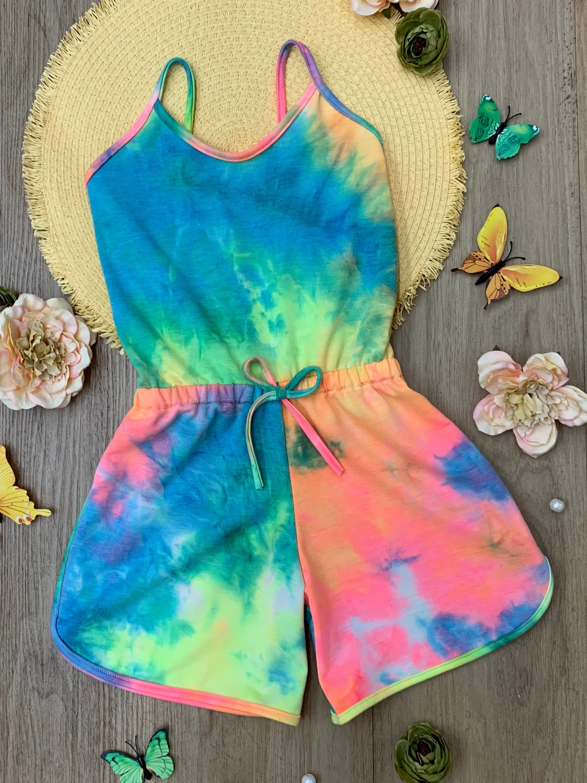 Sunset Surf Tie-Dye Romper - Image 5