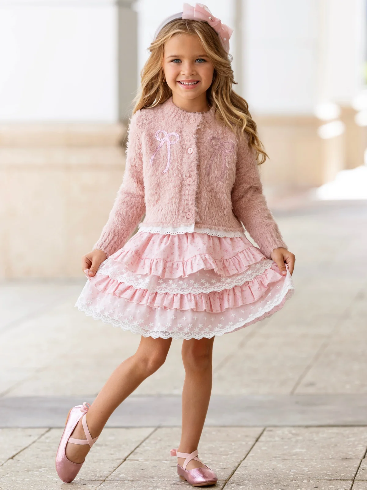 Sweet Grace Jacket and Lace Skirt Set - Image 2