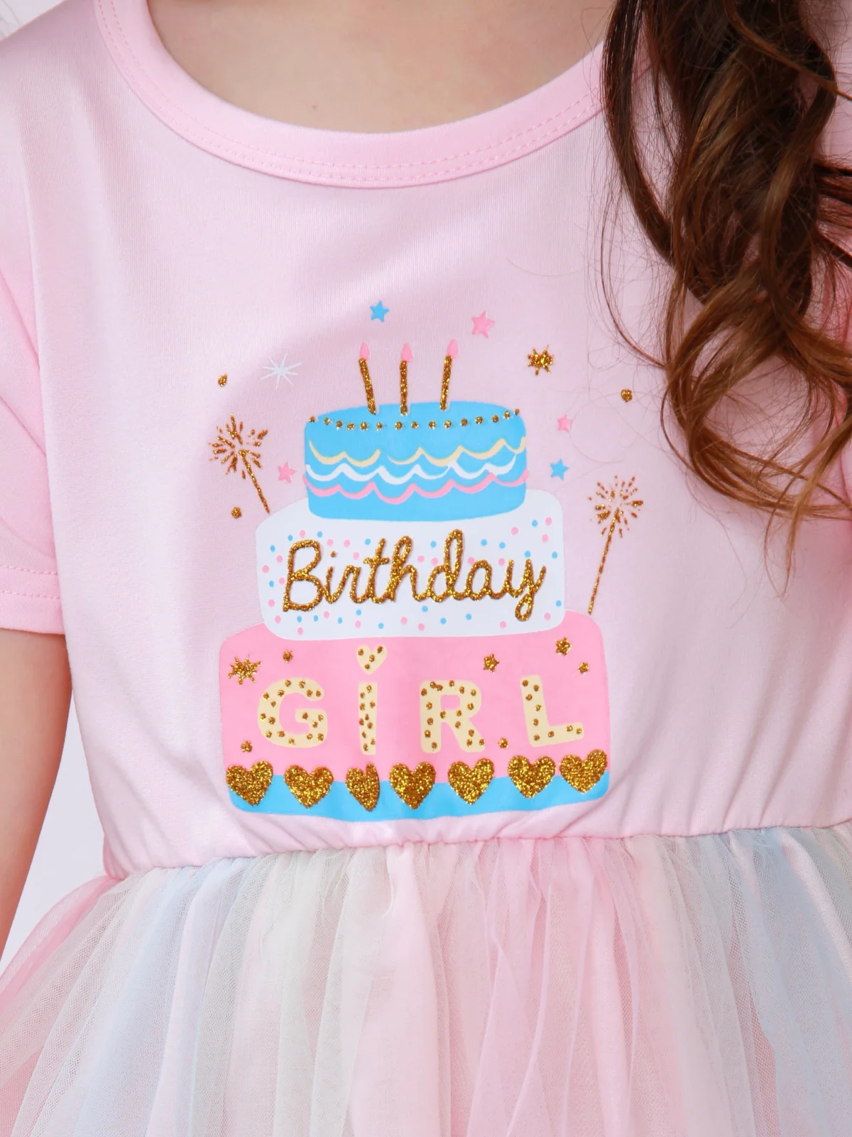 Sweet Wish Pink Birthday Cake Tulle Dress - Image 2
