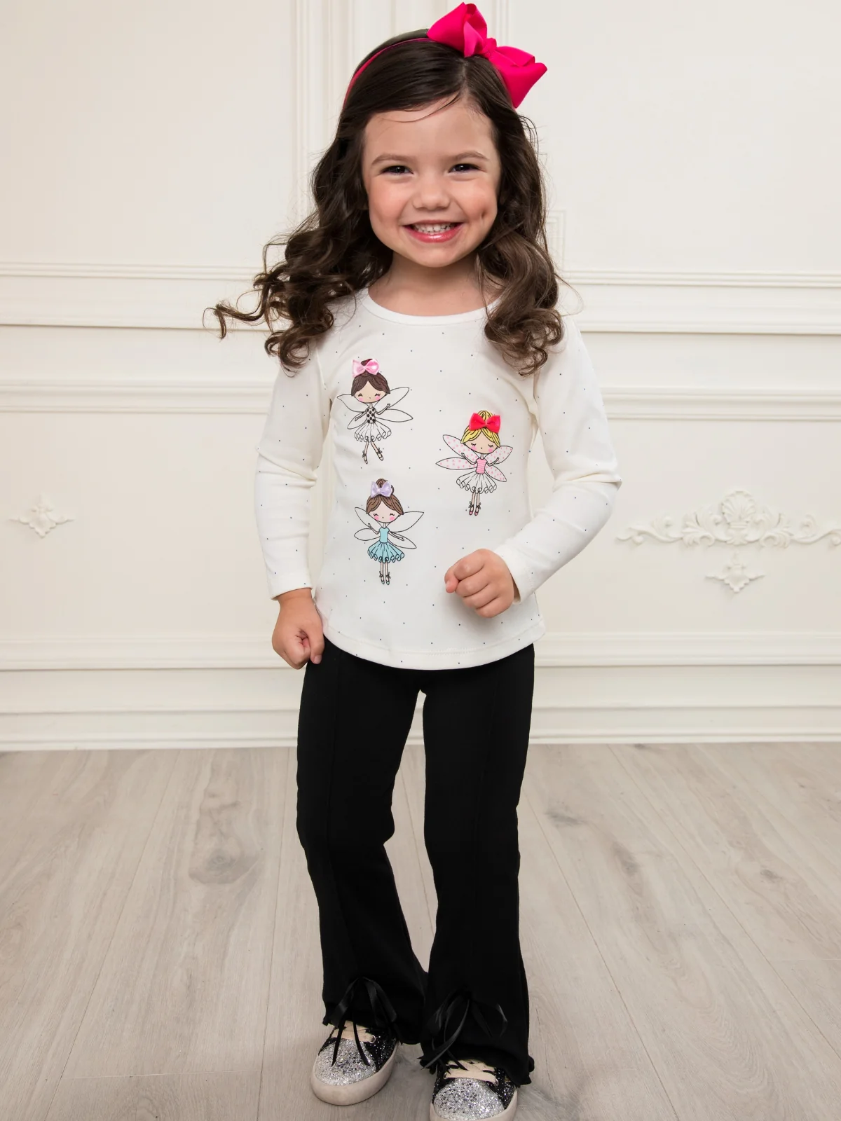 Fairy Friends Sparkle Slim Fit Sleeve Top - Image 4